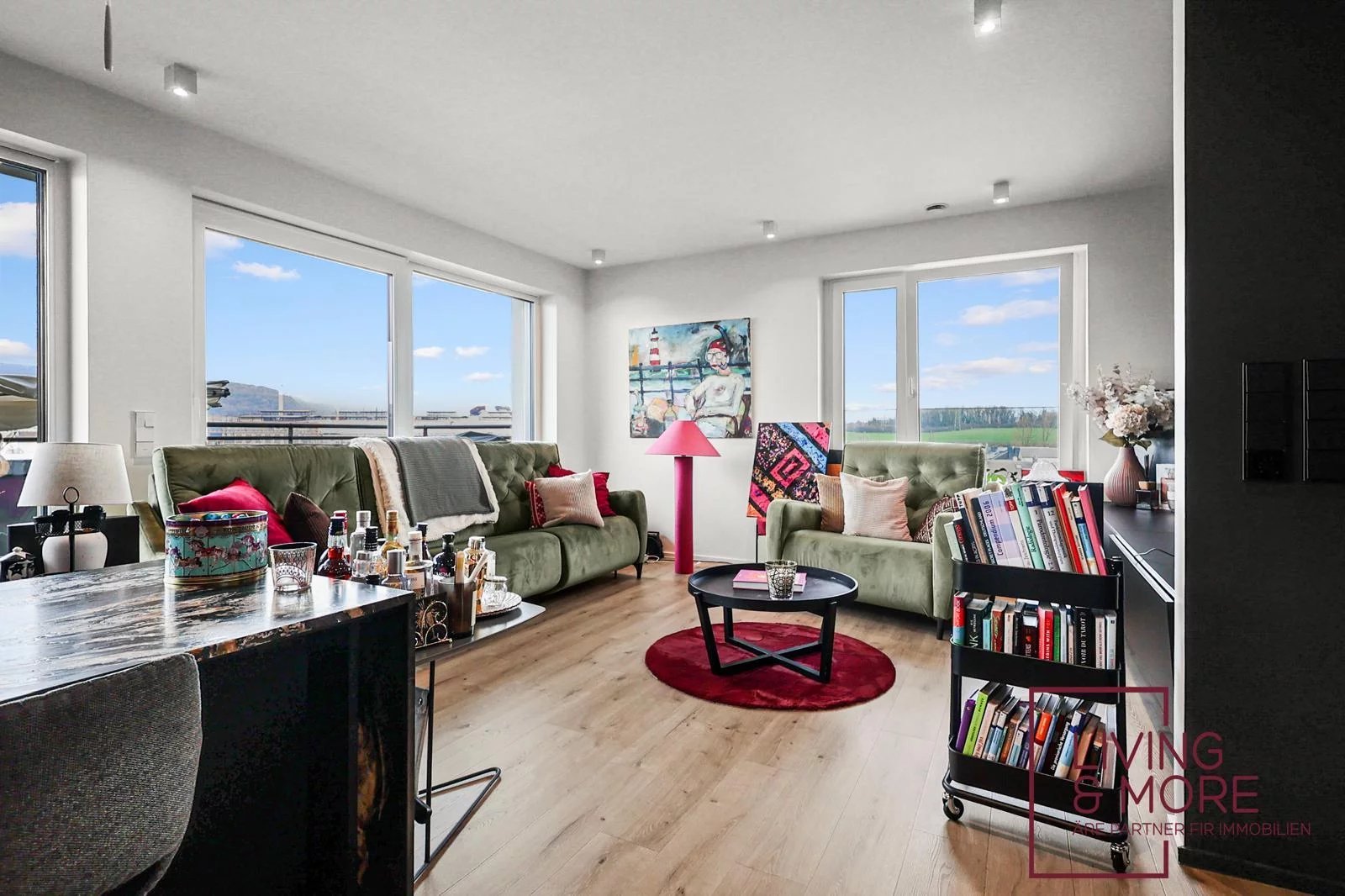 Espace de vie du penthouse